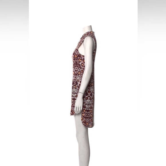 Mara Hoffman | leopard print shirt-dress mini sleeveless button up size small - Picture 5 of 14